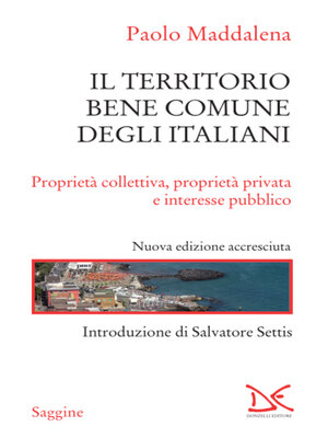 cover image of Il territorio bene comune degli italiani